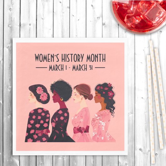 Women’s History Month is een wereldwijde Women Pin Servet