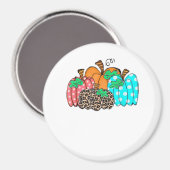 Women’s Pumpkin Leopard Print Graphic It’s Fall Y’ Magneet (Voorkant / Achterkant)