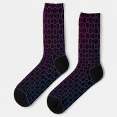 Women socks with Black Purple classic design Sokken (Links)