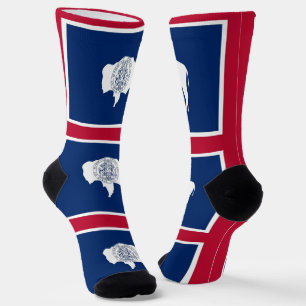 Women socks with flag of Wyoming, U.S.A. Sokken