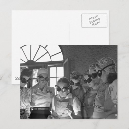 Women Welders in WWII, jaren 1940 Briefkaart (Voorkant / Achterkant)