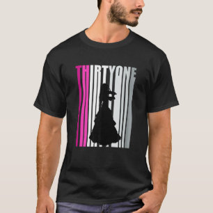 Womens 31e vioolspeler Verjaardag violiste T-shirt