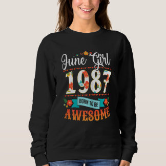 Womens 35 Verjaardagskleding juni 1987 35 jaar oud Trui
