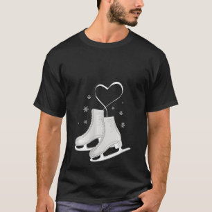 Womens Afbeelding Ice Skateart Afbeelding Skater L T-shirt