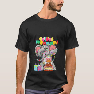 Womens Africa Dabbing Zoo Animal Birthday Kinder E T-shirt