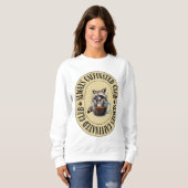 Womens Always Caffeinated Funny Sweatshirt (Devant entier)