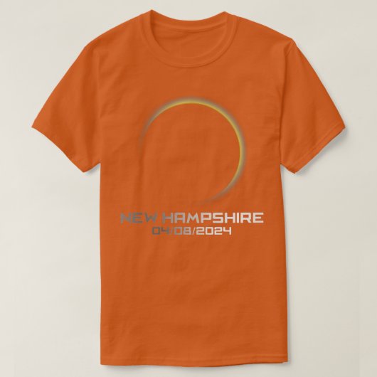 Womens America otal Solar Eclipse New Hampshire 20 T-shirt (Design voorkant)