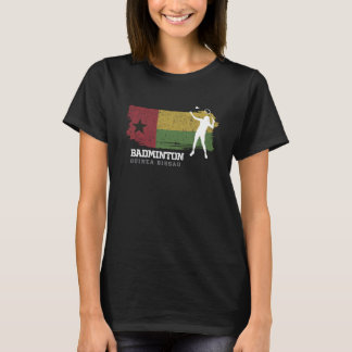 Womens Badminton Guinee Bissau Net Games Player Ba T-shirt