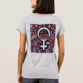 Women's Basic De toekomst is Vrouw T-shirt (Achterkant)