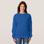Women's Basic Deep Royal Sweatshirt Clotthing (Voorkant volledig)