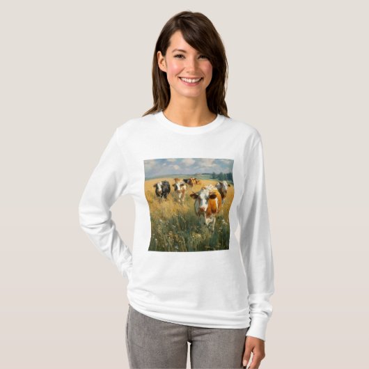 Women's Basic Long Sleeve T-Shirt (Voorkant volledig)