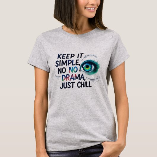 Women's Basic T-Shirt with Eye Design (Devant)