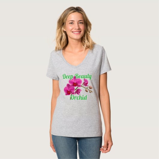 Women's Basic V-Neck T-Shirt (Devant entier)