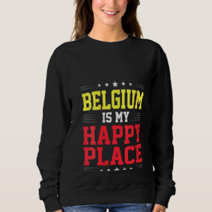 Womens België vlaggenwortels uit USA België Trui