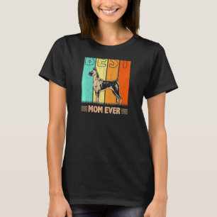 Womens Best Boxer Dog Mam Ever Retro Graphic Mama T-shirt