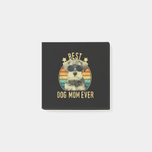 Womens Best Dog Mam Ever Miniature Schnauzer Post-it® Notes
