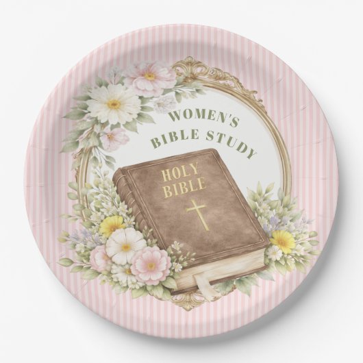 Women's Bible Study | Spring Flowers Papieren Bordje (Voorkant)