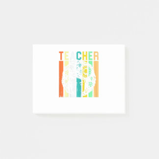 Womens Black Woman Teacher Afro Retro Black Histor Post-it® Notes