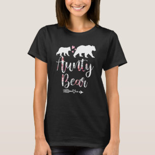 Womens Bloemen Beer Matching Familie Outfits Tante T-shirt