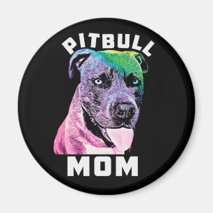 Womens Blue Nose Pitbull Mam Pop Art Style Cool Magneet