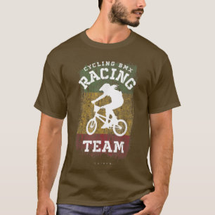 Womens BMX Bike Guinea Flag Biking Racing T-shirt