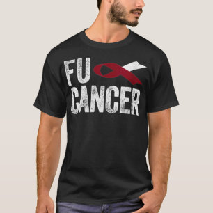 Womens borstkanker T Throat Cancer Fu Orale Hoofd T-shirt