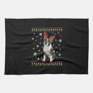 Womens Boston Terrier Xmas Ugly Christmas Sweater Theedoek