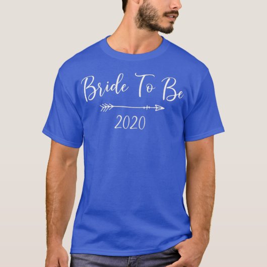 Womens Bride To Be 2020 Tshirt (Devant)