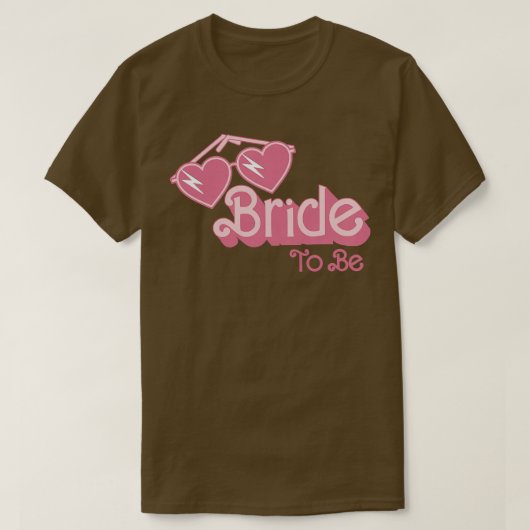Womens Bride To Be Wedding Engagement Bridal Party T-shirt (Design voorkant)
