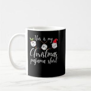 Womens Bunco Kerstmis Pajama-wedstrijd nacht Koffiemok