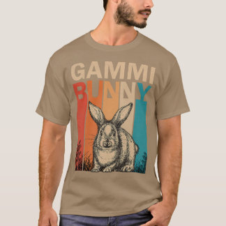 Womens Bunny Graphic Family Matching Retro Gammi E T-shirt