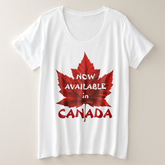 Womens Canada T-Shirt Funny Canada Ringer T-shirt (Design voorkant)