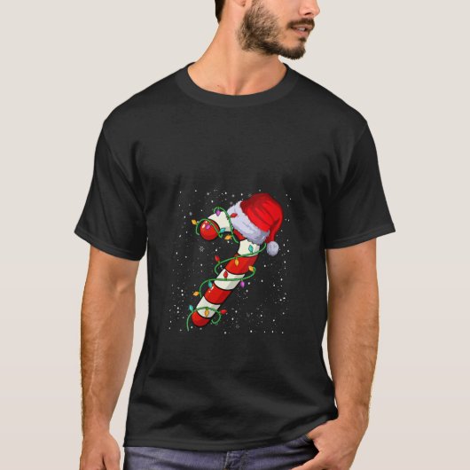 Womens Candy Cane Crew Santa Christmas 2022 Kinder T-shirt (Voorkant)