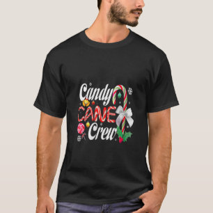 Womens Candy Cane Crew Santa Kerstmis 2022 Grappig T-shirt