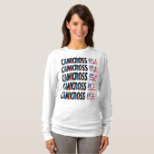 Women's Canicross USA Crew Longsleeve T-shirt (Voorkant volledig)