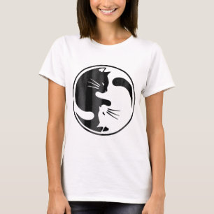Womens Cat YinYang Shirt Cat Shirt Cat