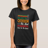 Womens Chess Queen Most Powerful Piece Checkmate C T-shirt (Voorkant)