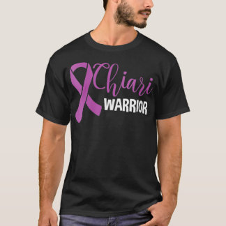 Womens Chiari Warrior Paarse Ribbon Chiari Malform T-shirt