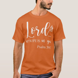 Womens Christelijke God mijn hoop is in jou bijbel T-shirt
