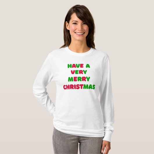 Women's Christmas Long Sleeve T-Shirt (Devant entier)