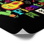 Womens Cinco De Mayo Mexican Guitar Cactus Lets Poster (Hoek)