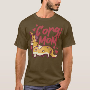 Womens corgi mam cute corgi lover grafisch T-shirt
