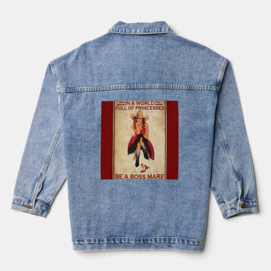 Women's Cowgirls Boss Mare Denim Jacket (Achterkant)
