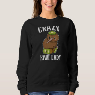 Womens Crazy Kiwi Lady voor een meisje van Kiwi Trui