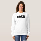 Womens Crew Sweatshirts Personeel Voeg hier Logo t Trui (Voorkant volledig)