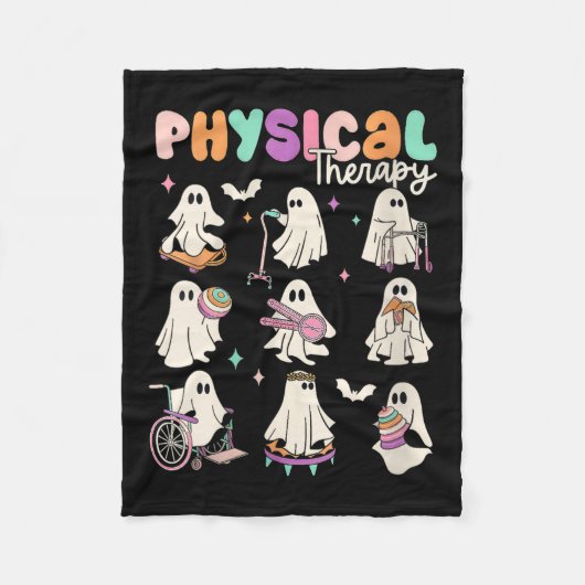 Womens Cute Ghost Physical Therapy Pt Physical The Fleece Deken (Voorkant)