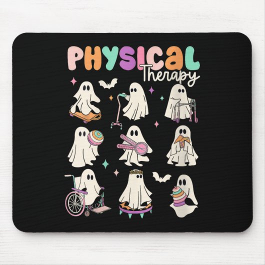 Womens Cute Ghost Physical Therapy Pt Physical The Muismat (Voorkant)