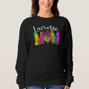 Womens Cute Lacrosse Mam Tie Dye Sport Leopard Mo Trui