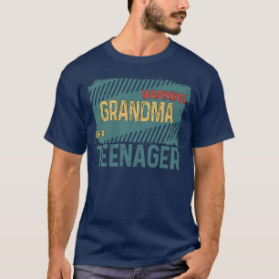 Womens Cute Proud Grandma Officiële tiener Birthd T-shirt