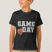 Women's Cute Sketll Mom Friday Night Game Day T-shirt (Voorkant)